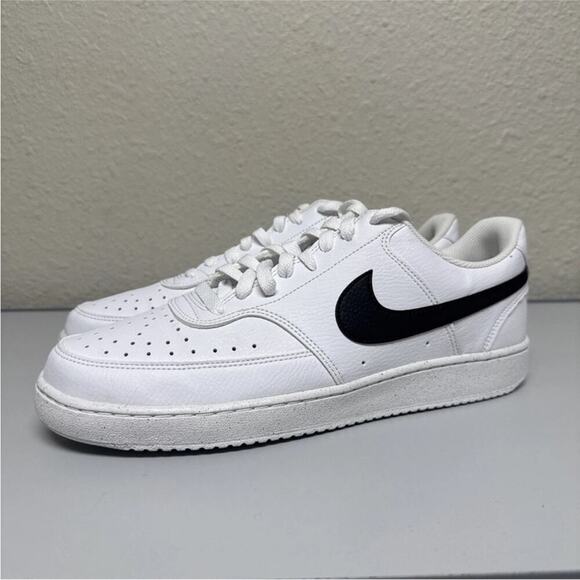 Nike Men's Court Vision Low Next Nature in White/Black  DH2987-101 size 12 - Picture 1 of 5